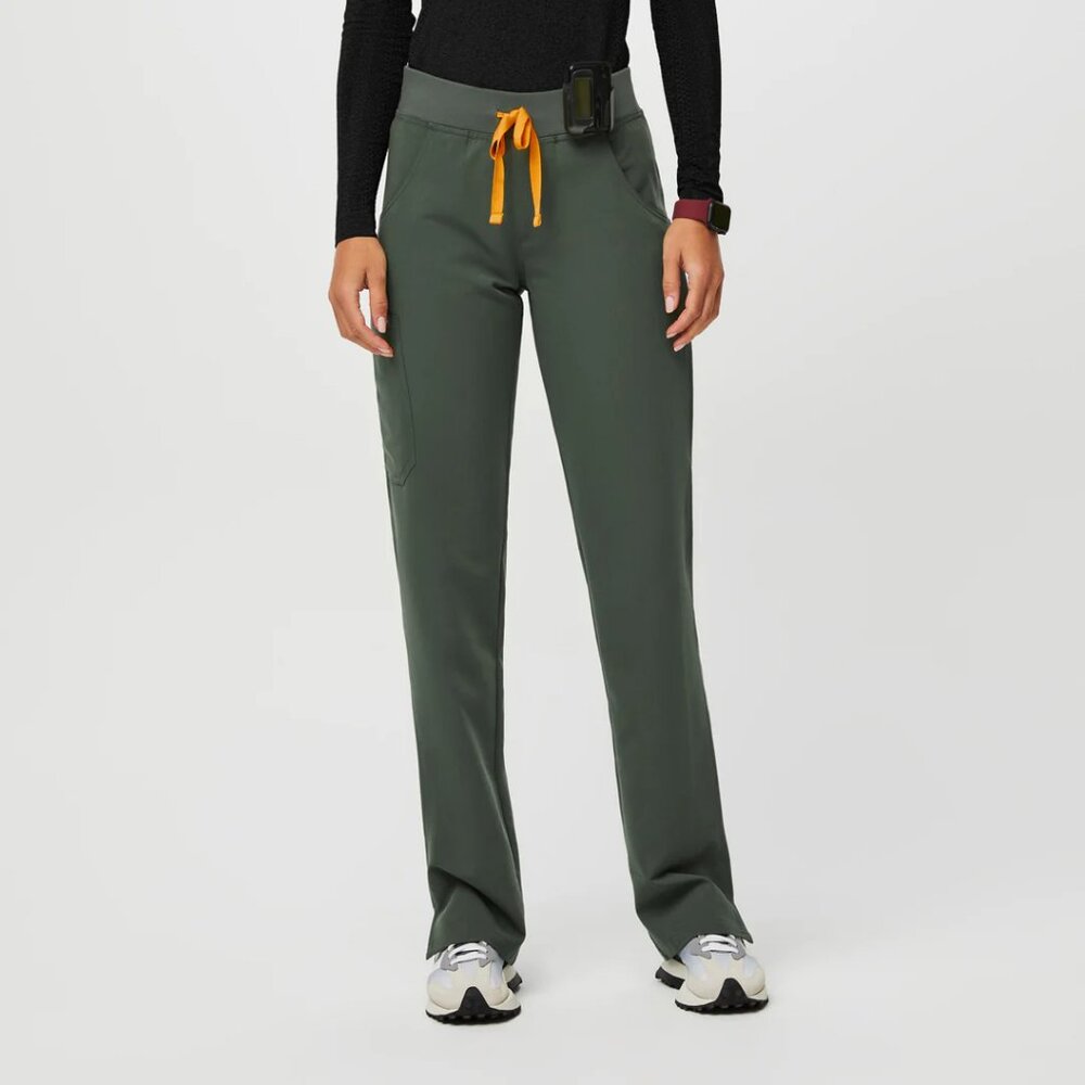 Figs Kade Cargo Scrub Pants SP Moss Limited Edition EUC